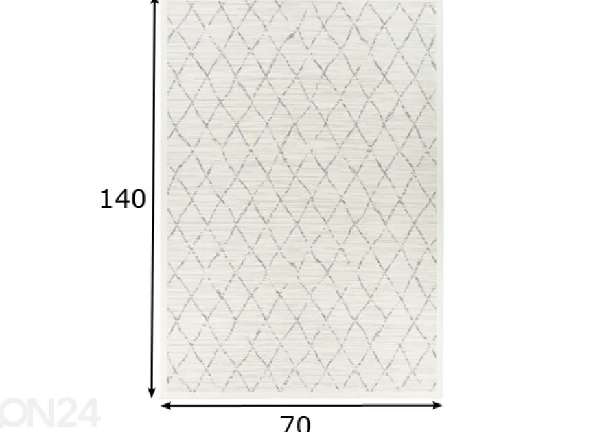 Narma smartWeave® matto Vao white 70x140 cm