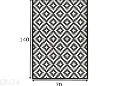 Narma smartWeave® matto Viki black 70x140 cm