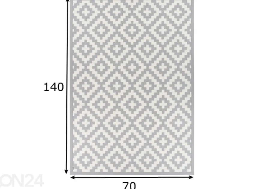 Narma smartWeave® matto Viki silver 70x140 cm