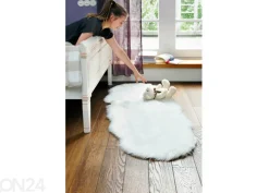 Narma Vegan Fur plyysimatto Dolly ivory 60x160 cm