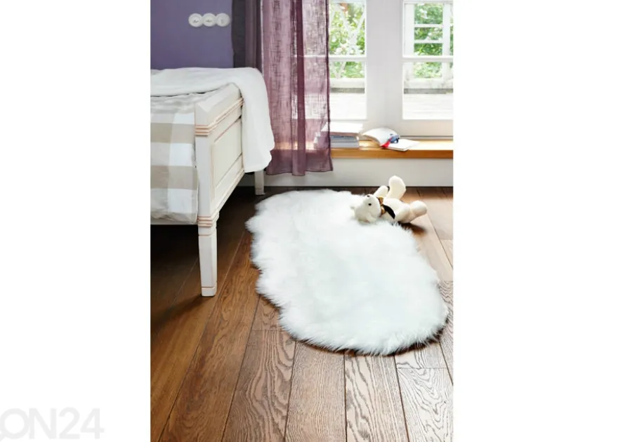 Narma Vegan Fur plyysimatto Dolly ivory 60x160 cm