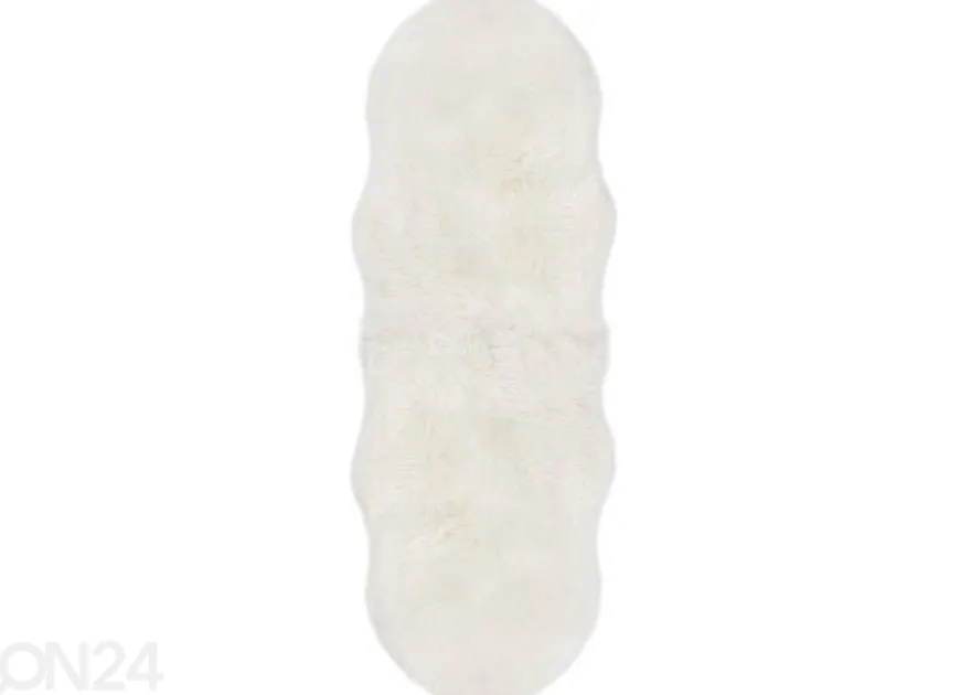 Narma Vegan Fur plyysimatto Dolly ivory 60x160 cm