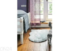 Narma Vegan Fur plyysimatto Dolly silver 60x90 cm
