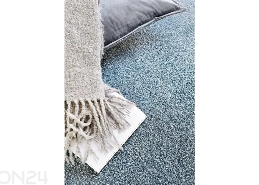 Narma velour matto Noble™ blue pyöreä Ø 133 cm