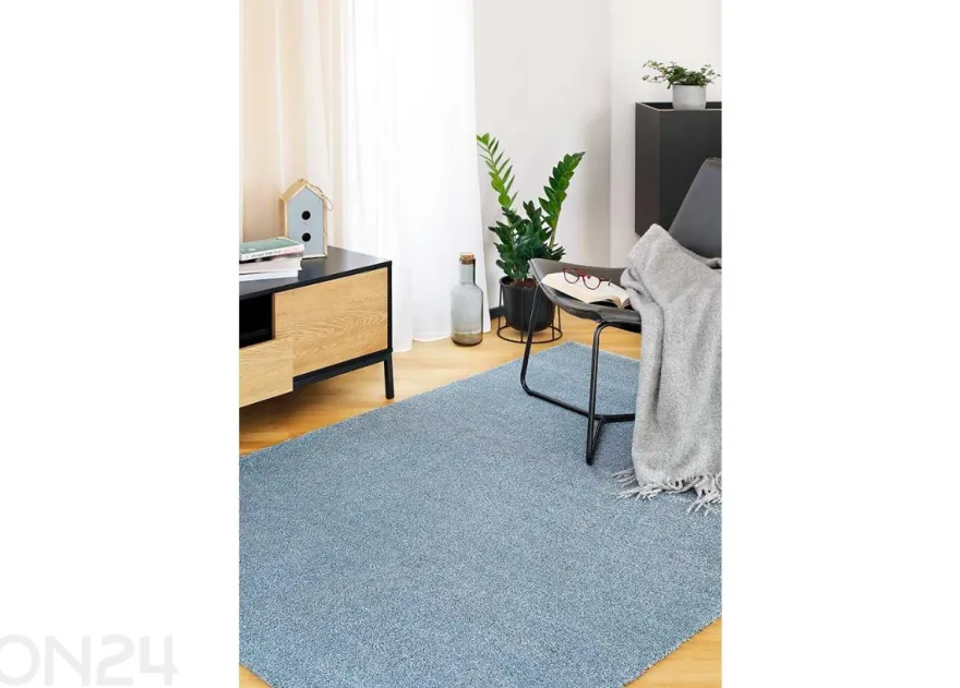Narma velour matto Noble™ blue pyöreä Ø 133 cm