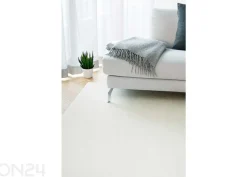 Narma velour matto Noble™ white pyöreä Ø 133 cm