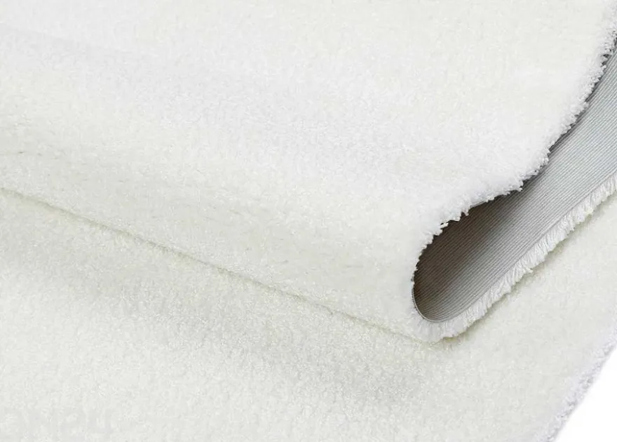 Narma velour matto Noble™ white pyöreä Ø 133 cm
