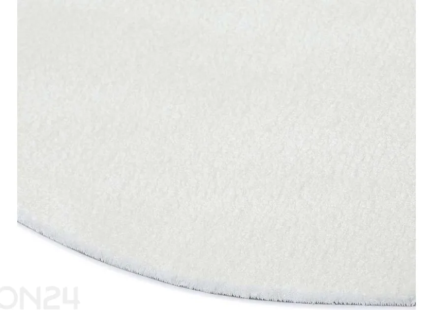 Narma velour matto Noble™ white pyöreä Ø 133 cm