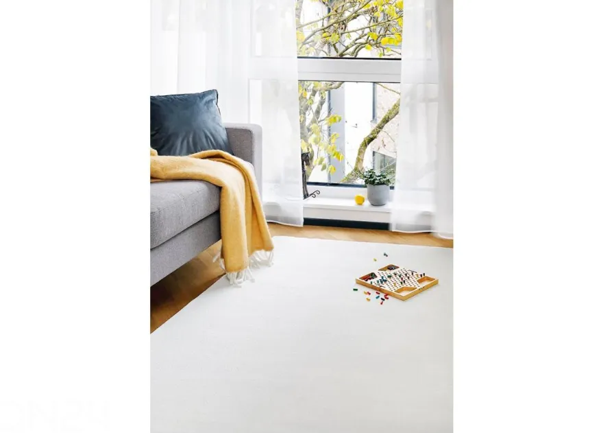 Narma veluurimatto Eden™ white pyöreä Ø 133 cm