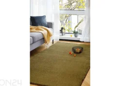 Narma veluurimatto Noble™ pyöreä olive Ø 133 cm