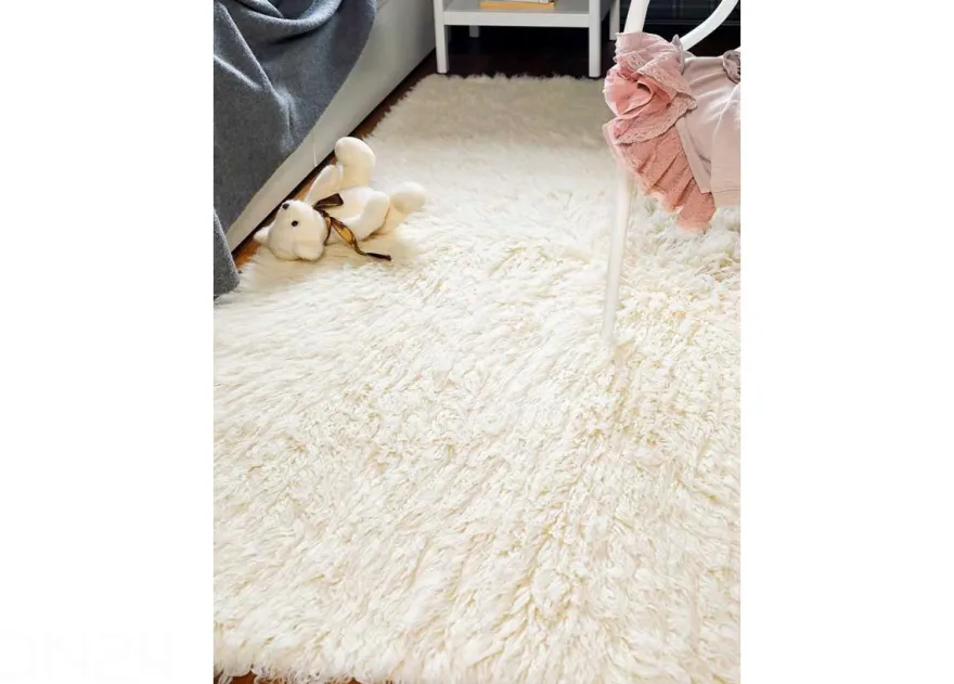 Narma villamatto Flokati white 60x120 cm