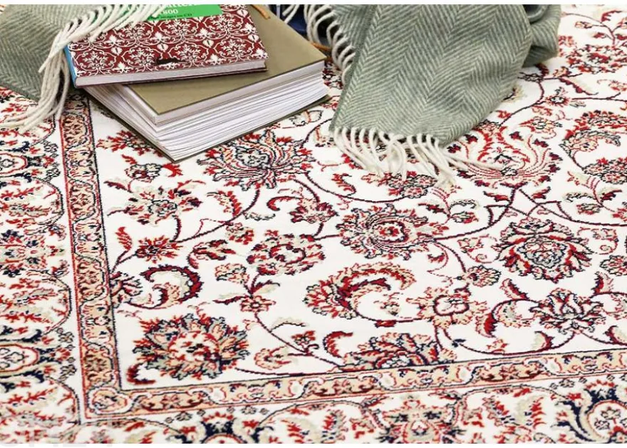 Narma viskoosimatto Yasmin white 67x140 cm