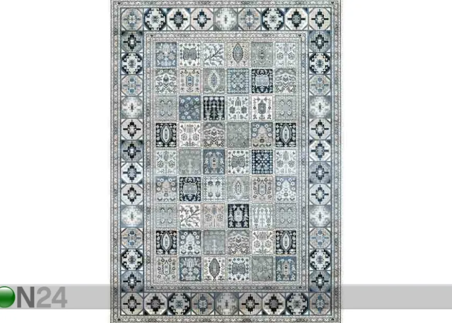 Narma viskoosimatto Zahra sand-blue 80x125 cm