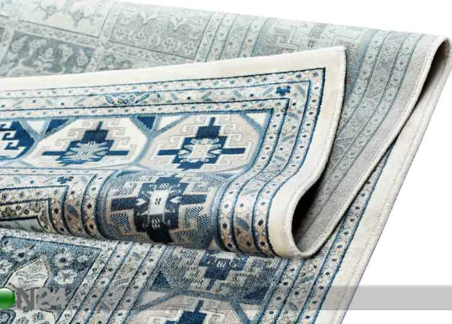 Narma viskoosimatto Zahra sand-blue 80x125 cm