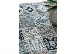 Narma viskoosimatto Zahra sand-blue 80x125 cm