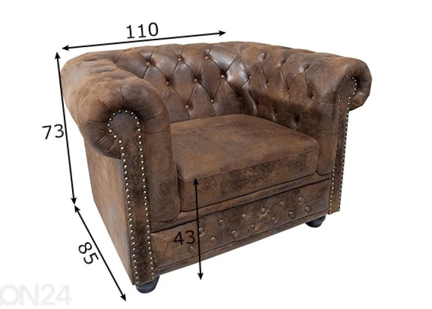 Nojatuoli Chesterfield