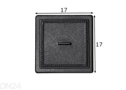 Nokiluukku 17x17 valurautaa