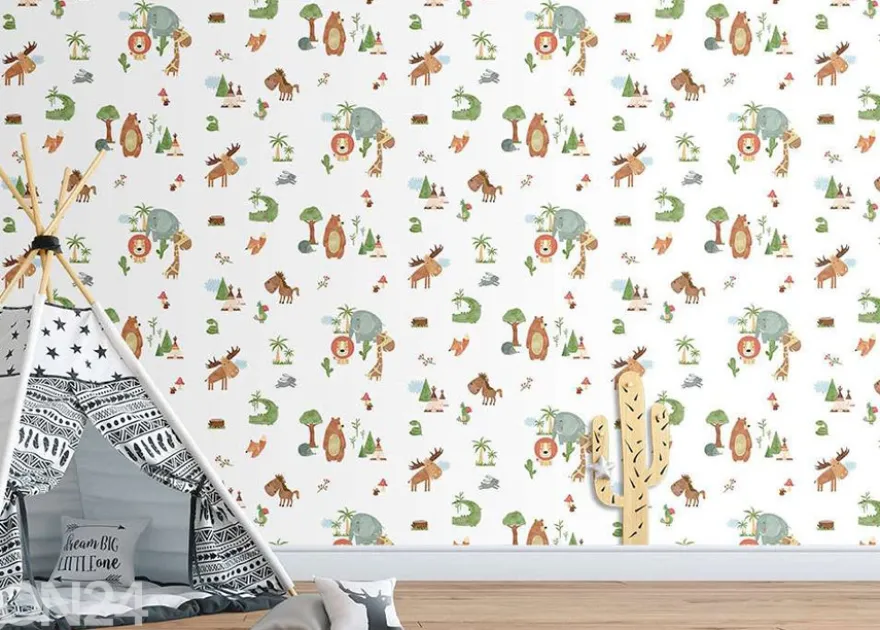 Non-woven kuvatapetti Faune