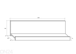 Olohuoneen kalusteryhmä Bally 280 cm