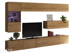 Olohuoneen kalusteryhmä Claudia 255 cm + LED valaistus