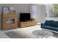 Olohuoneen kalusteryhmä Claudia 250 cm + LED-valaistus