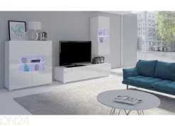 Olohuoneen kalusteryhmä Claudia 250 cm + LED-valaistus