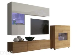 Olohuoneen kalusteryhmä Claudia 250 cm + LED-valaistus