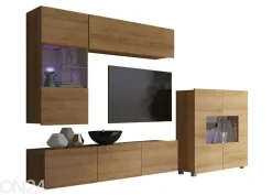 Olohuoneen kalusteryhmä Claudia 250 cm + LED-valaistus