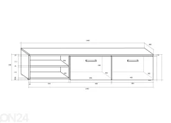 Olohuoneen kalusteryhmä Jameson 240 cm
