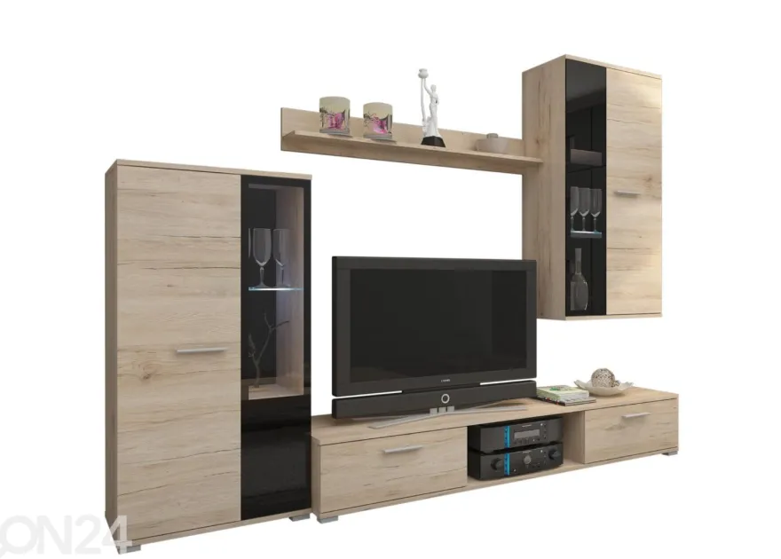 Olohuoneen kaslusteryhmä 239 cm + LED
