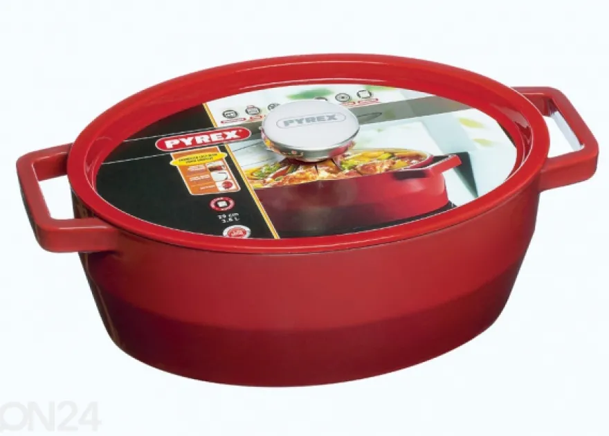 Ovaali valurautapata 3,8 l