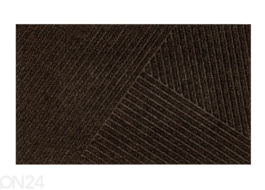 Ovimatto Dune Stripes dark brown 45x75 cm