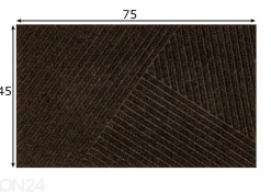 Ovimatto Dune Stripes dark brown 45x75 cm