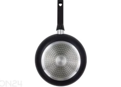 Paistinpannu Black Ceramic Ø 26 cm + pannusuoja, lasikansi, keraaminen ja induktio
