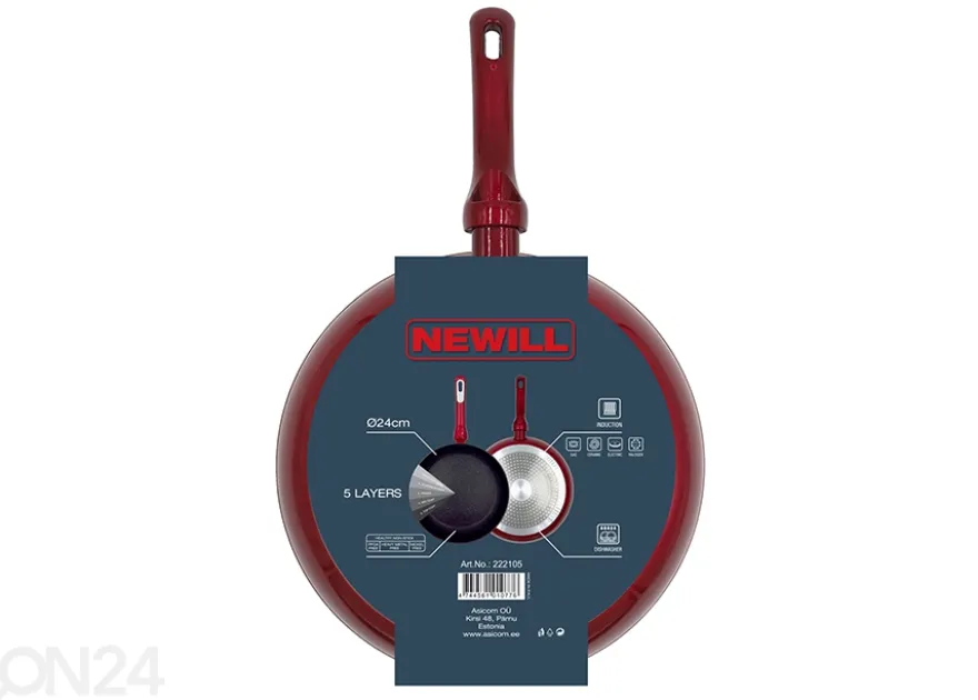 Paistinpannu Neill Cosmo Ø 24 cm lasikansi, induktio