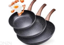 Paistinpannusarja Black&Wood, 3 osaa