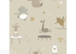 Paperitapetti Animal Gymnastics