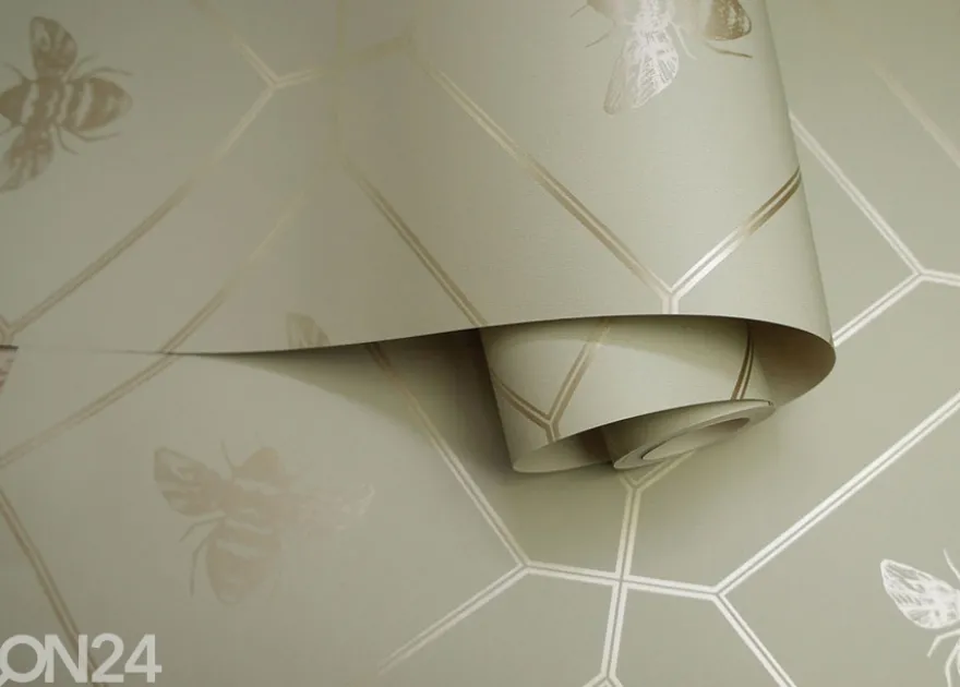 Paperitapetti Honeycomb Bee