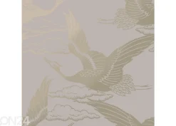 Paperitapetti Metallic Cranes