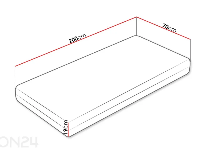 Patja Artemida 70x200 cm