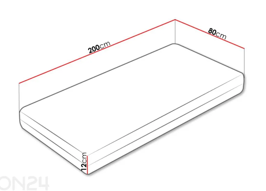 Patja Blue 80x200 cm