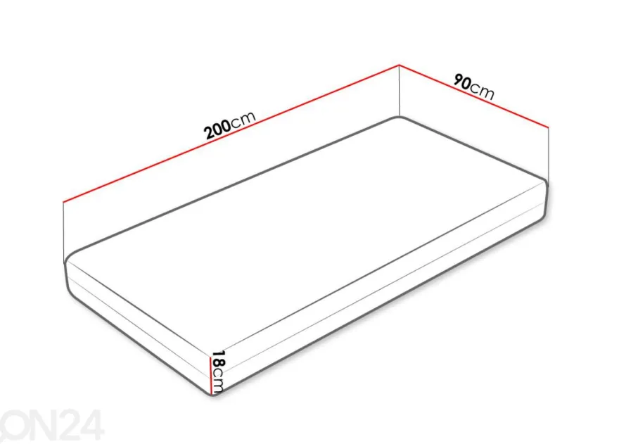 Patja Efa 90x200 cm