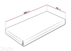 Patja Zeus 15, 70x200 cm