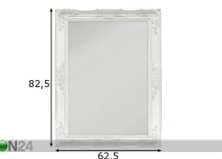 Peili Antique White 62,5 x 82,5 cm