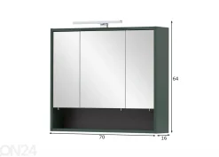 Peilikaappi Kent 70 cm