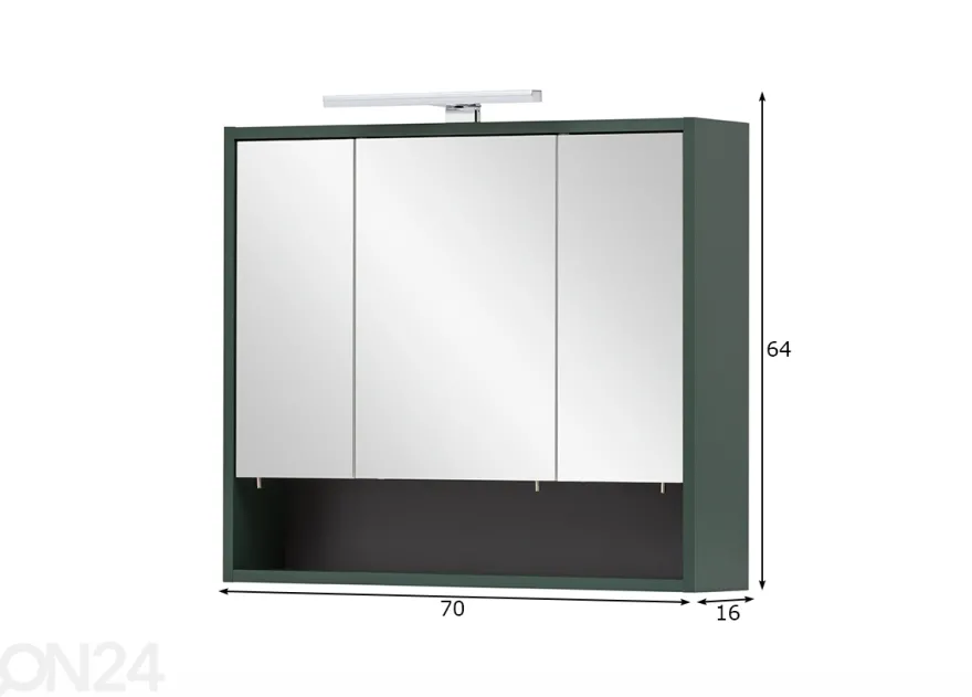 Peilikaappi Kent 70 cm
