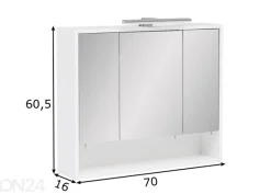 Peilikaappi LED-valaisimella Kimi