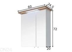 Peilikaappi LED-valaisimella 84-I
