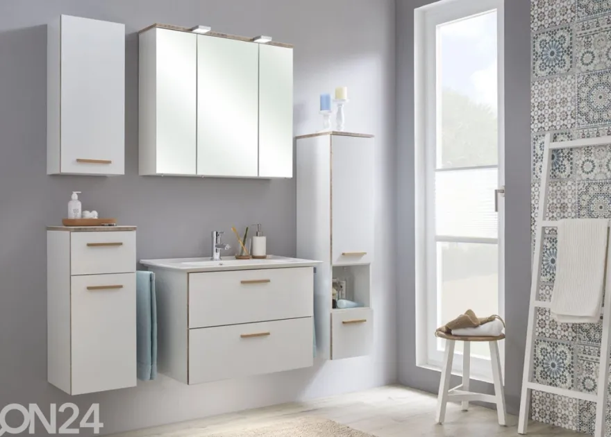 Peilikaappi LED-valaisimella 34, 80cm