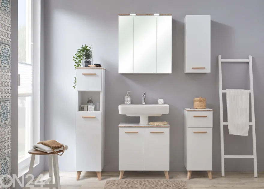 Peilikaappi LED-valaisimella 34, 65cm